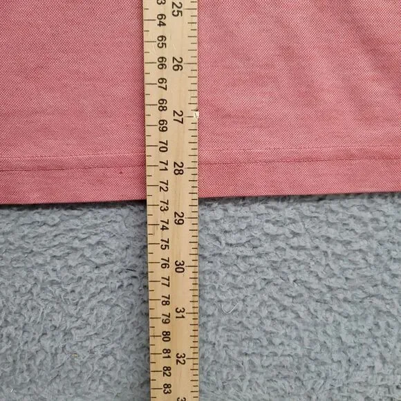 Travis Mathew Shirt Mens Large Red Logo Golf Outdoors Lightweight Casual Polo - Picture 12 of 12